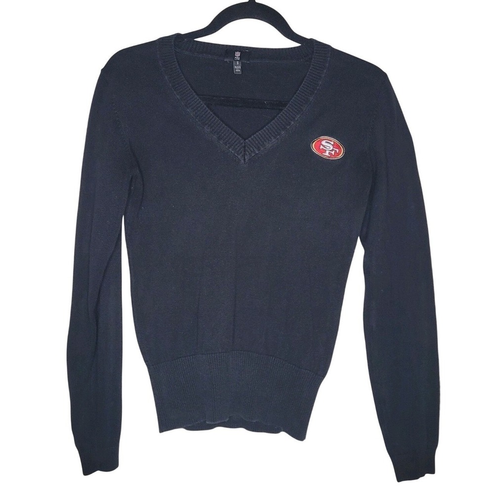 NFL ProLine 49ers Women's Vneck Sweater Size Small